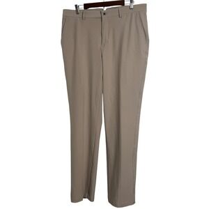 Dunning Everbest Mens Golf Pants 36x32 Khaki Tan Stretch Performance DN800718